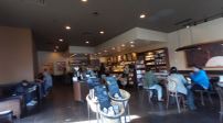 people in starbucks